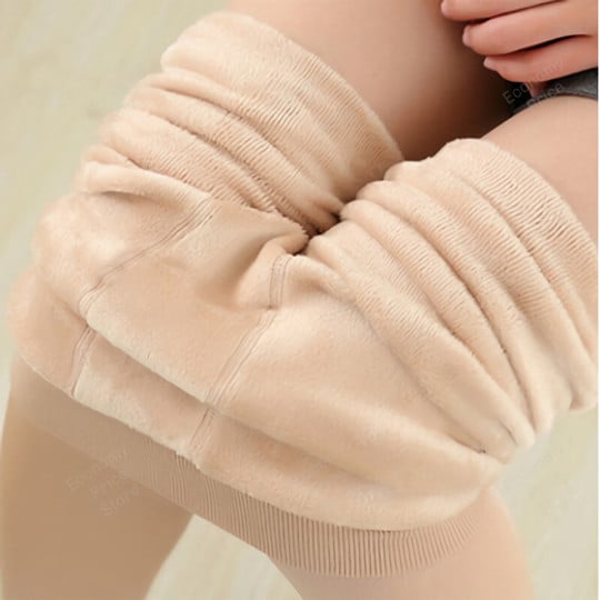 Cashmere Winter Warm Fleece Ladies Tights Free Size Women Leggings Knitted Velvet Stockings