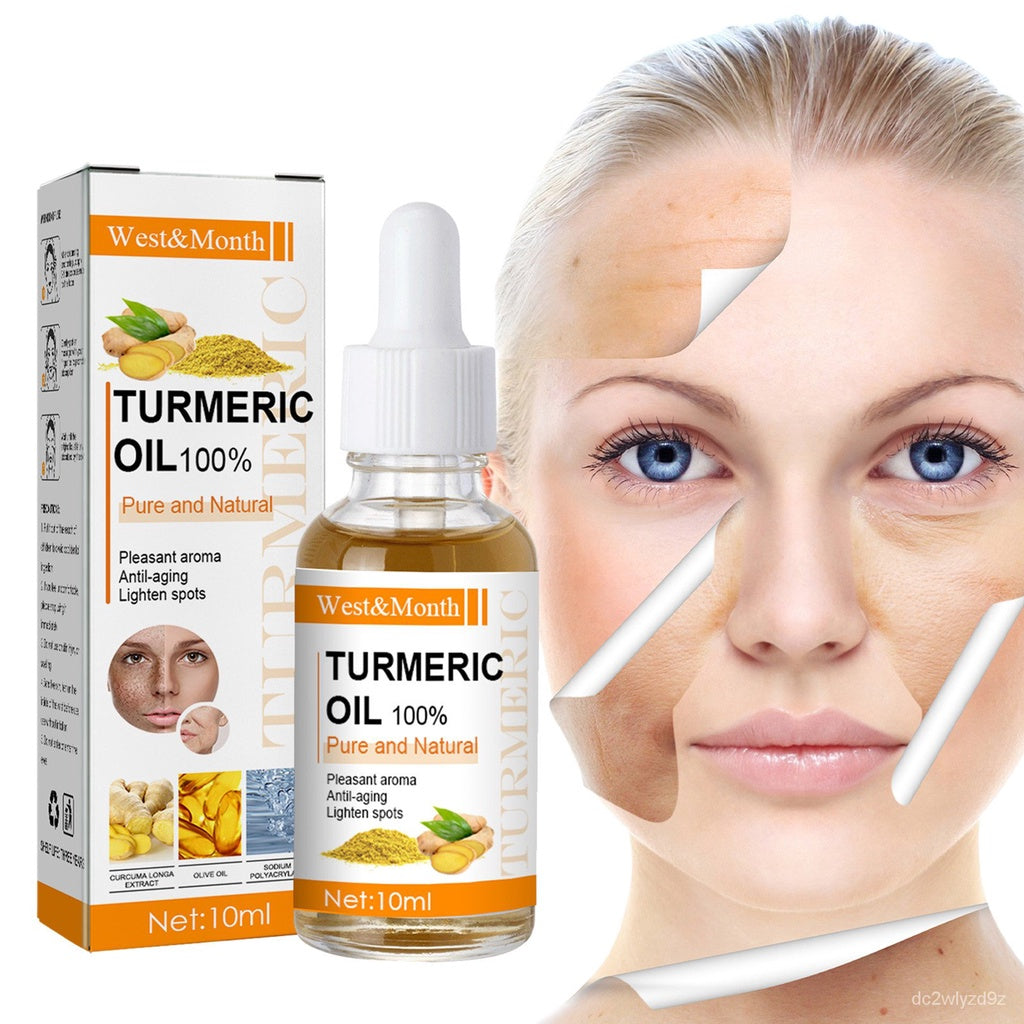 Turmeric Essential Oil Pure and Natural Turmeric Oil Organic Turmeric Facial Oil 100 Natural and Pure Turmeric Oil for Moisturising, Firming and Brightening and Reduction Fine Lines