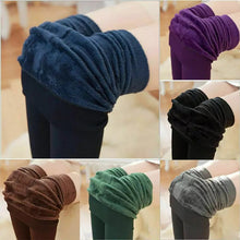 Cashmere Winter Warm Fleece Ladies Tights Free Size Women Leggings Knitted Velvet Stockings