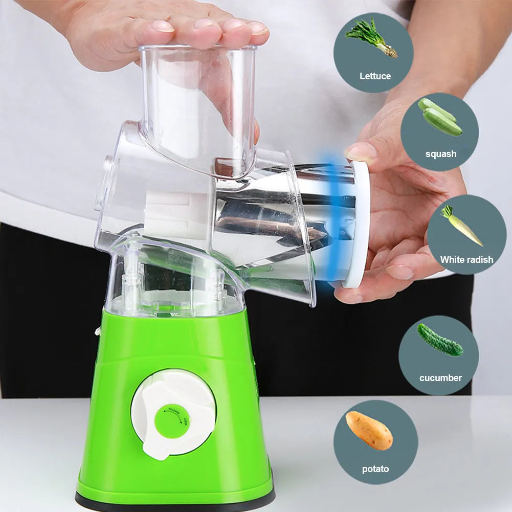 Manual Vegetable Cutter Slicer Multifunctional Round Slicer