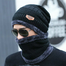 New Fashion Winter Warm Beanie Hats And Scarf Set, Knitted Skull Cap Neck Warmer