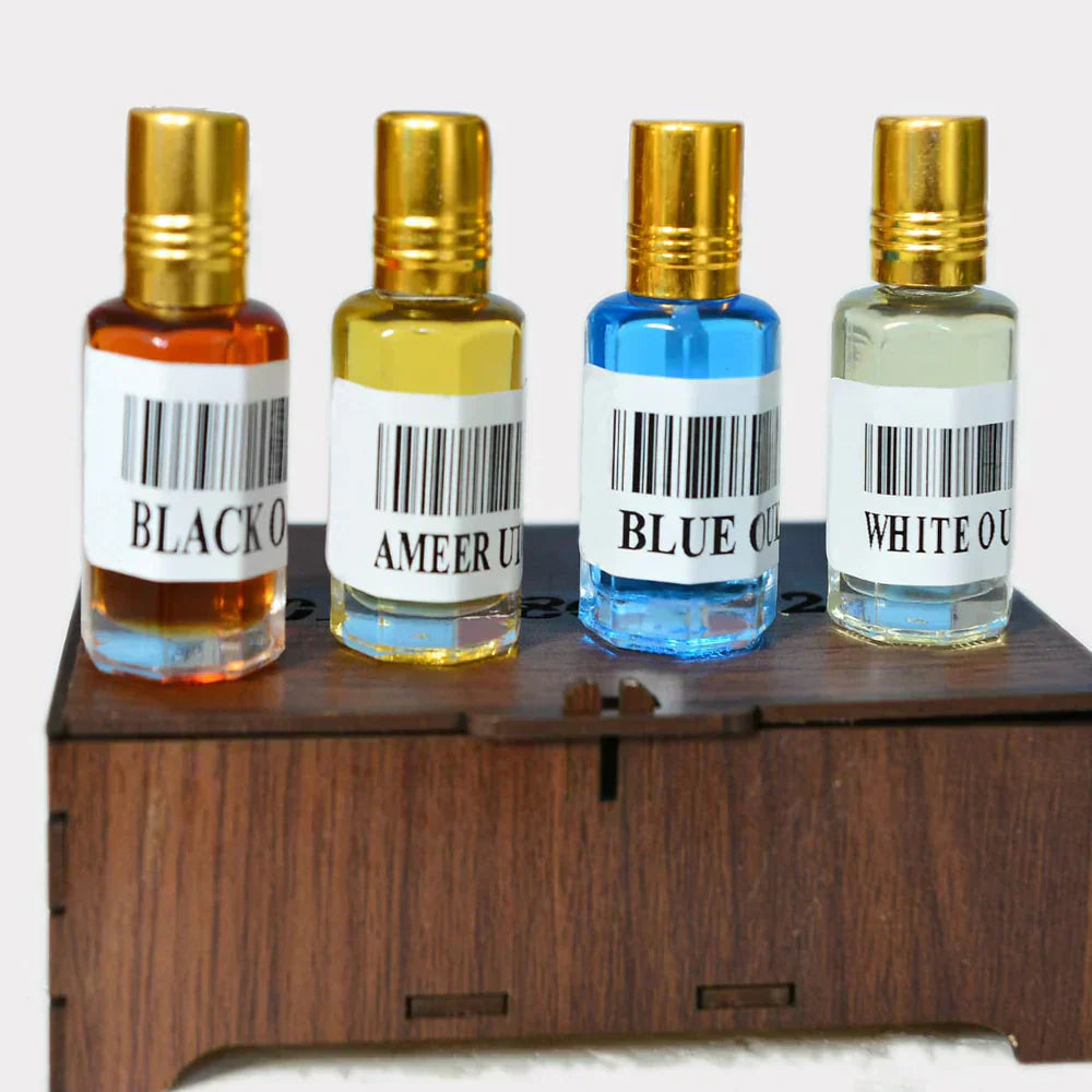 Black Oud and White Oud Attar