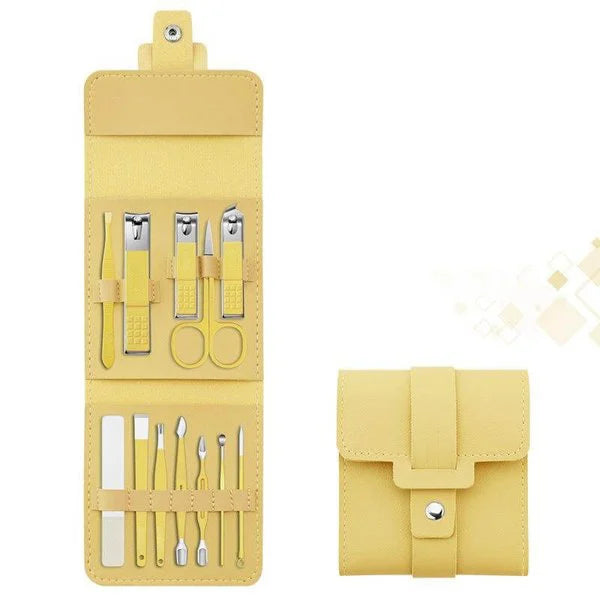 Stainless Steel Nail Clippers Portable Set (12 pcs)