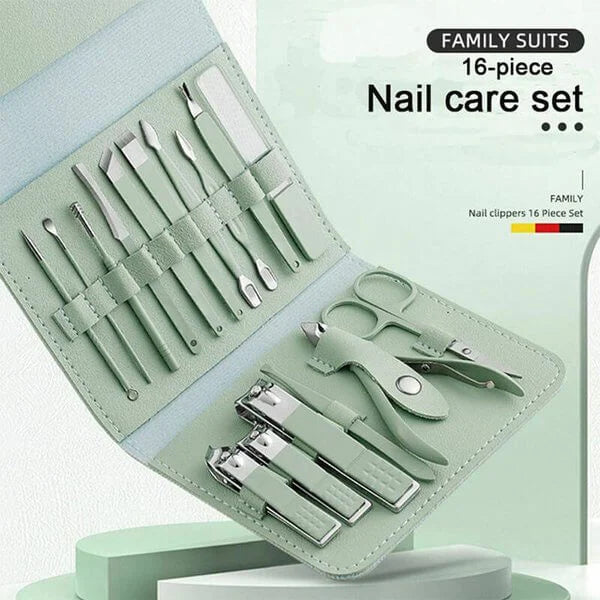 Stainless Steel Nail Clippers Portable Set (12 pcs)