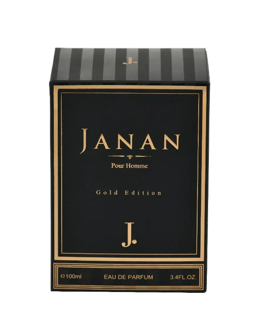 J. - Junaid Jamshed Janan Gold Edition Eau de Parfum - 100ml & (Dezire Body Spray Gift)